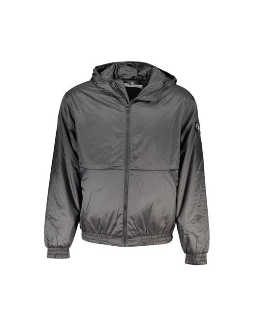Calvin Klein Gray Polyester Jacket for men