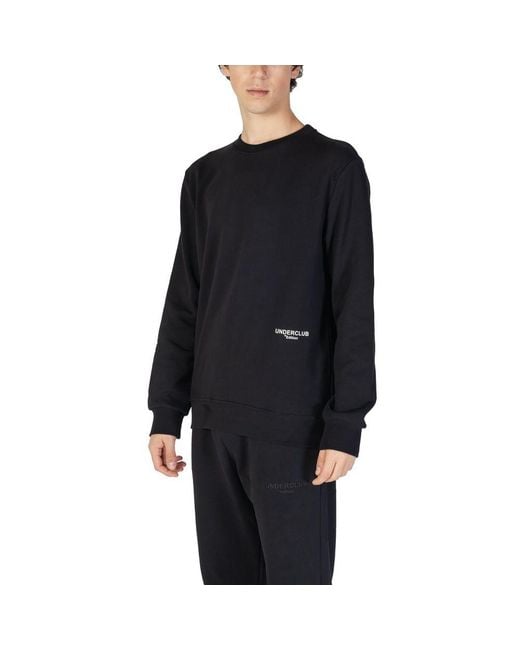 Underclub Black Cotton Sweatshirt for men