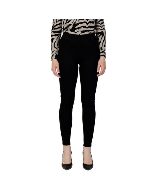ONLY Black Viscose Leggings
