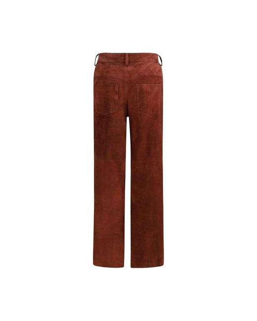 Salvatore Santoro Brown Suede Pants