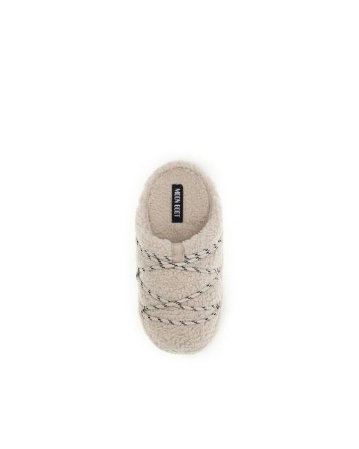 Moon Boot Natural Beige Polyamide Flats