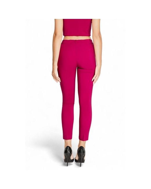 Rinascimento Red Polyester Jeans & Pant
