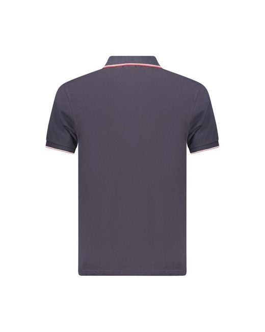 COVERI MOVING Blue Cotton Men's Polo for men