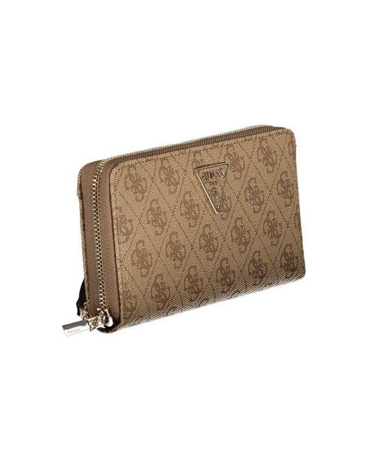 Guess Natural Beige Polyethylene Wallet