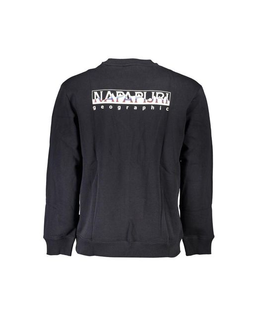 Napapijri Blue Cotton Sweater for men