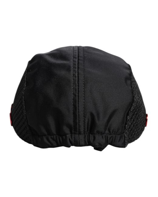 Dolce & Gabbana Black Nylon Logo 6 Panels Baseball Cap for men