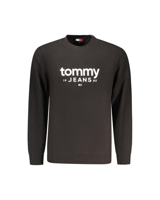 Tommy Hilfiger Black Cotton Men's Sweatshirt for men