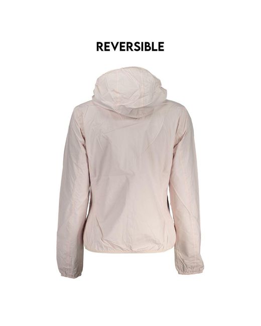 K-Way Pink Chic Reversible Hooded Jacket