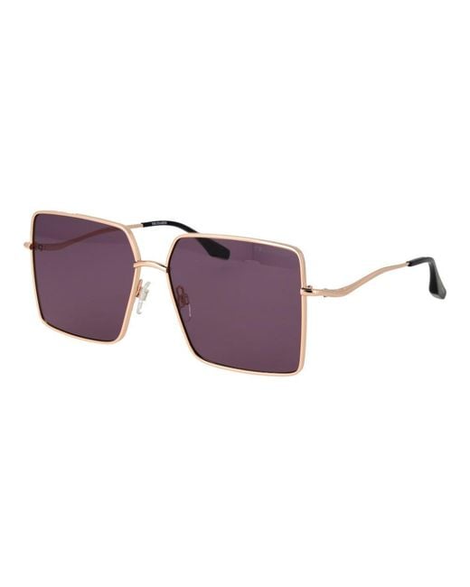 Trussardi Purple Gold Stainless Steel Sunglasses
