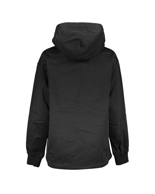 Calvin Klein Black Elegant Long Sleeve Fleece Hooded Sweatshirt