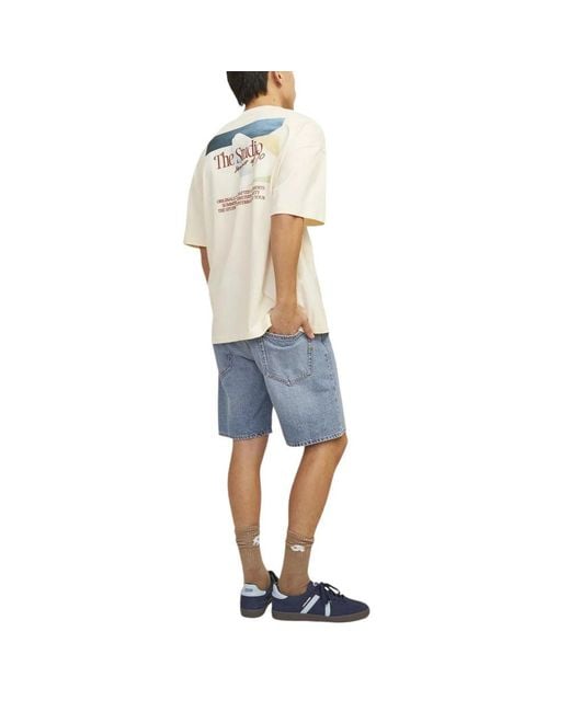 Jack & Jones Blue Jack Jones Cotton Short for men