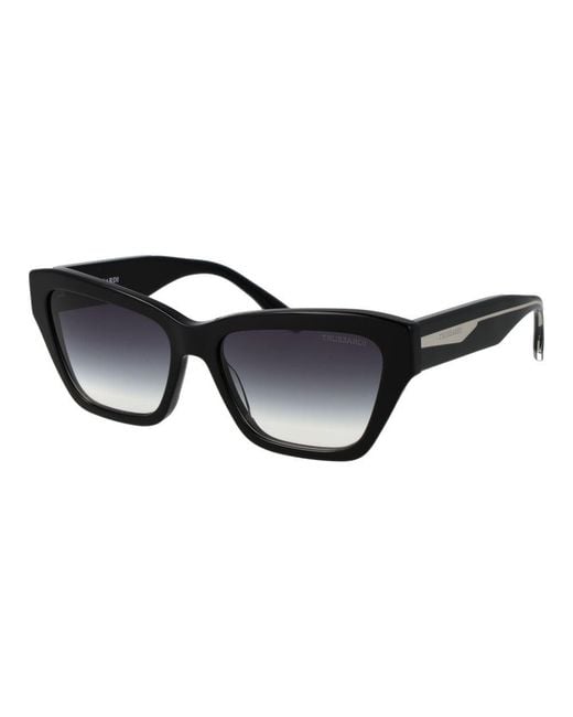 Trussardi Black Acetate Sunglasses