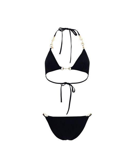 Gucci White Black Polyamide Bikini