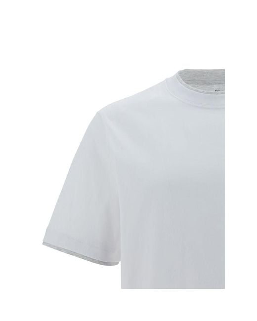 Brunello Cucinelli White T-shirt - Xl for men