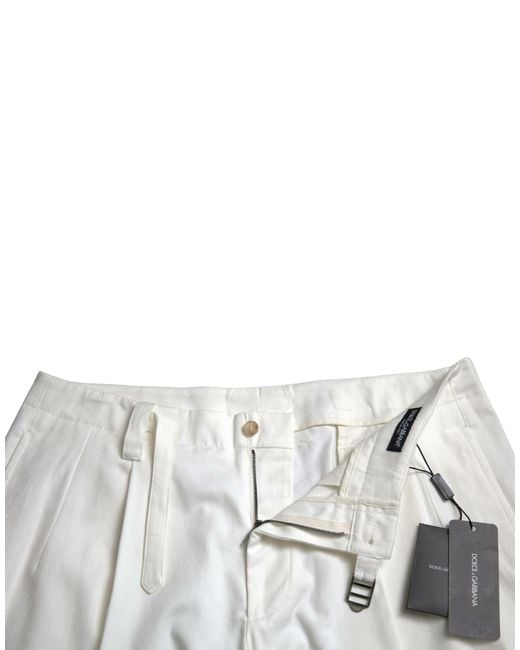 Dolce & Gabbana Blue Cotton Stretch Bermuda Denim Shorts for men