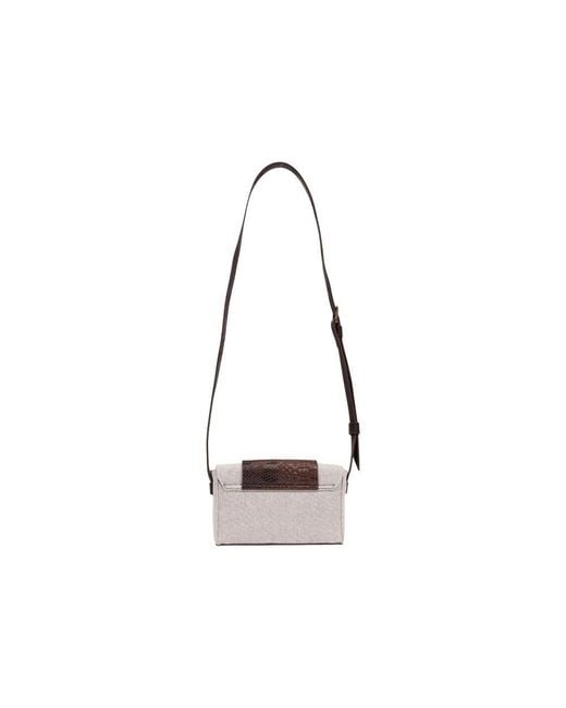 Replay Brown Beige Polyester Handbag