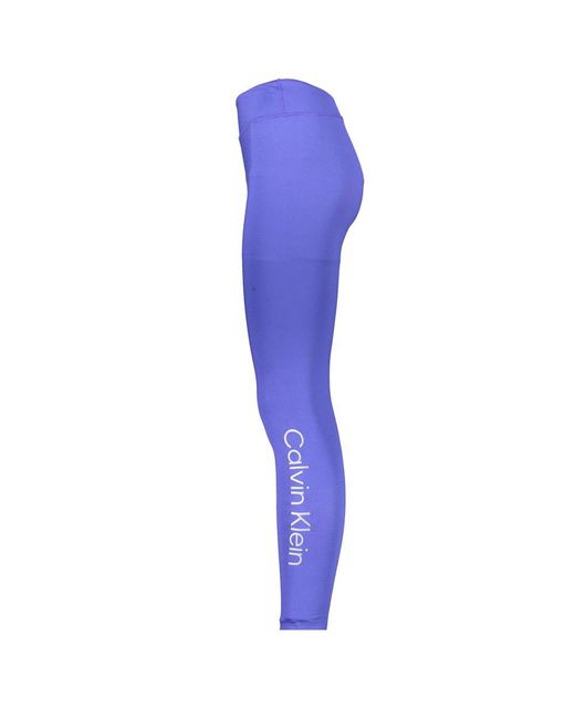 Calvin Klein Blue Polyester Legging
