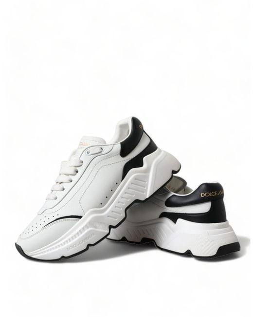 Dolce & Gabbana White Daymaster Leather Sneaker