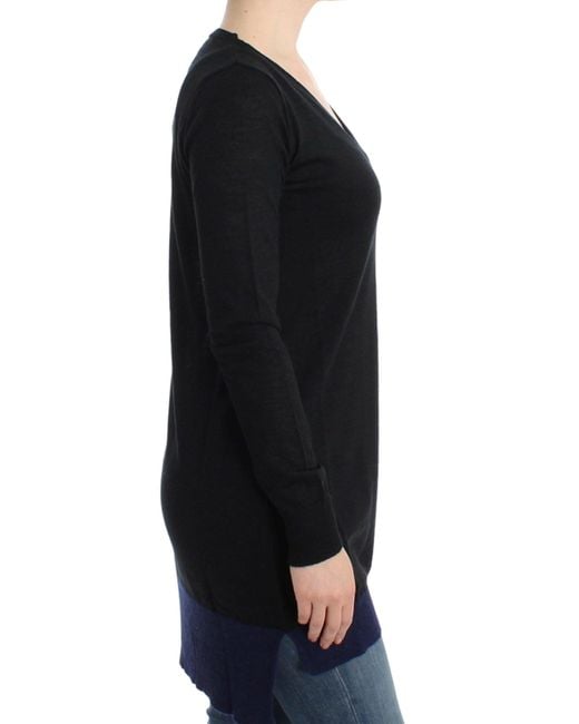 CoSTUME NATIONAL V-neck Lightweight Sweater Black Sig12053