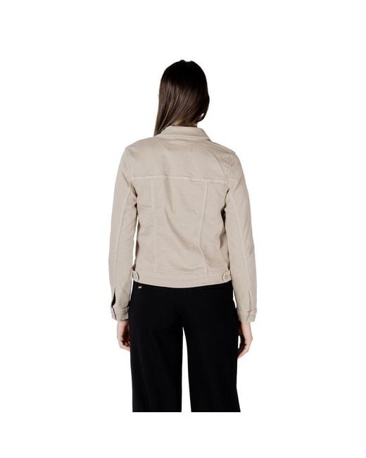 Street One Gray Cotton Jackets & Coat