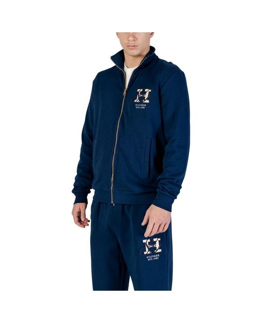 Tommy Hilfiger Blue Recycled Cotton Sweatshirt for men