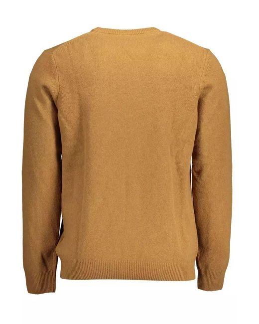 Lyle & Scott Classic Wool Blend Brown Sweater for men