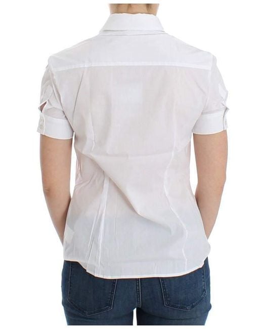 John Galliano Cotton Shirt White Sig12559