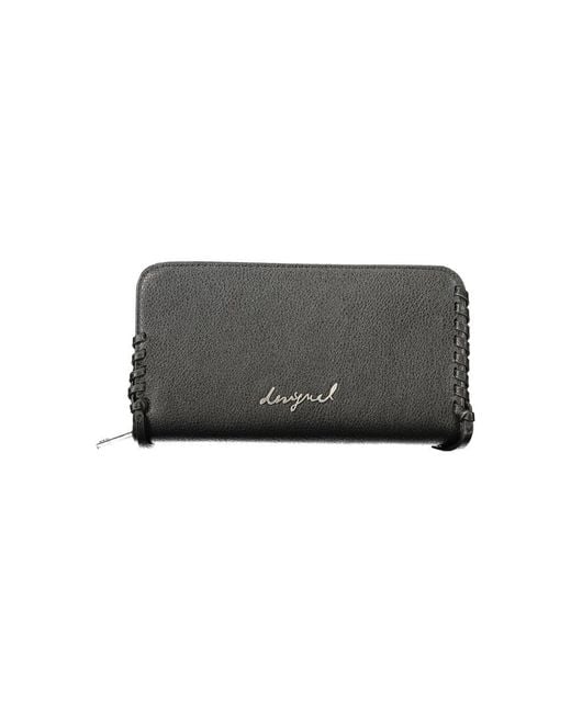 Desigual Black Polyurethane Wallet
