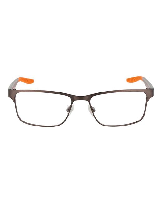 Nike Brown Black Stainless Steel Glasses (frames) for men