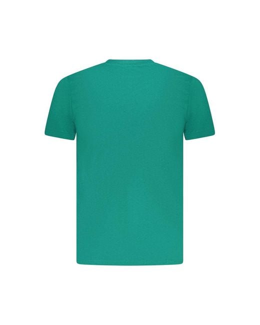 Roberto Cavalli Green Cotton T-Shirt for men
