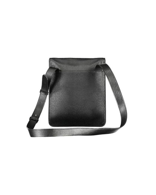 Calvin Klein Black Polyester Shoulder Bag for men