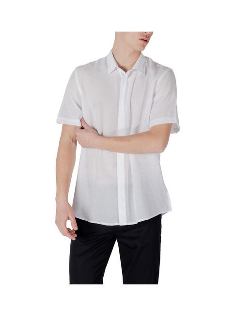 Antony Morato Gray Lyocell Shortsleeve for men