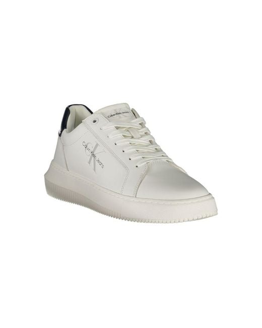 Calvin Klein White Leather Sneaker for men