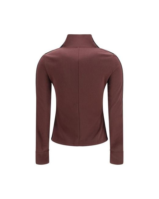 Courreges Purple Bordeaux Polyester Sweatshirt