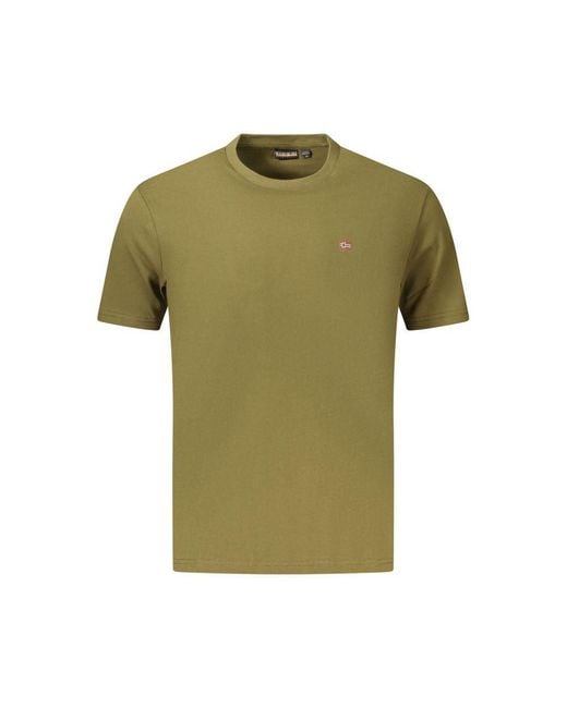 Napapijri Green Verde Organic Cotton Men T for men