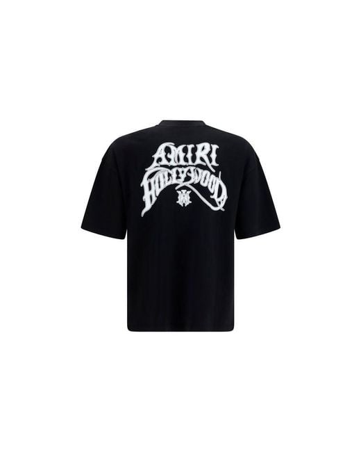 Amiri Black Cotton T for men