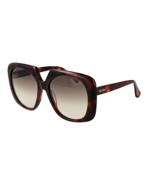 Max Mara Brown Acetate Sunglasses for men