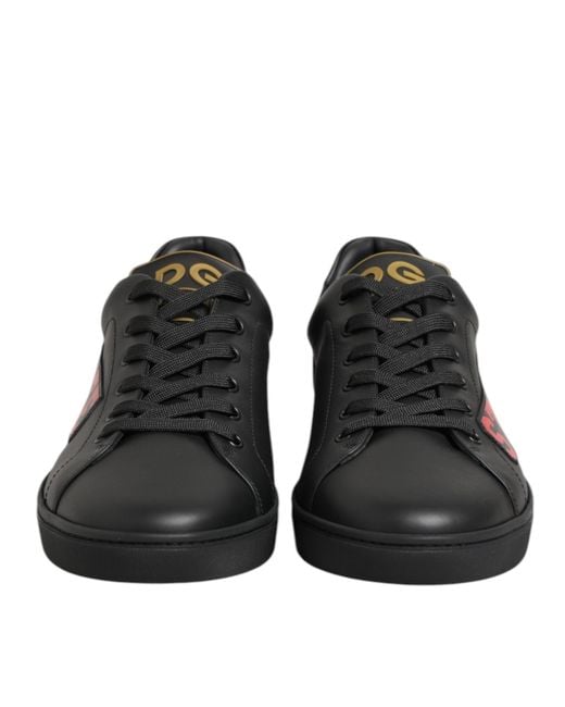 Dolce & Gabbana Black Street Life Low Top Men Sneakers Shoes for men
