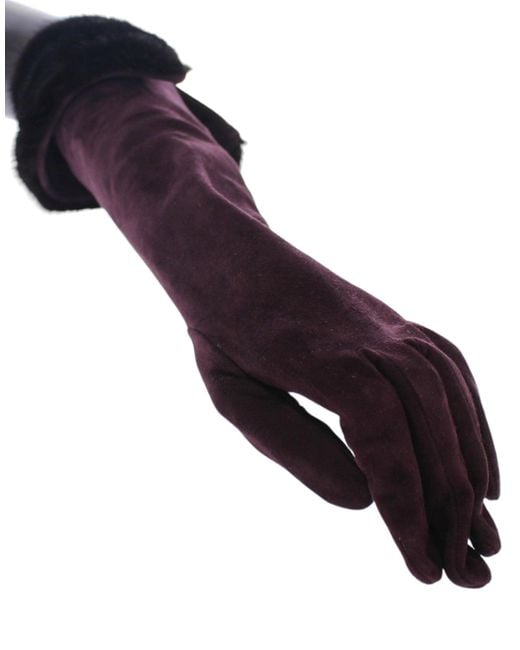 Dolce & Gabbana Multicolor Elegant Elbow Length Fur Gloves