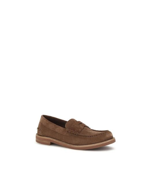 Pedro Garcia Brown Suede Leather Slip