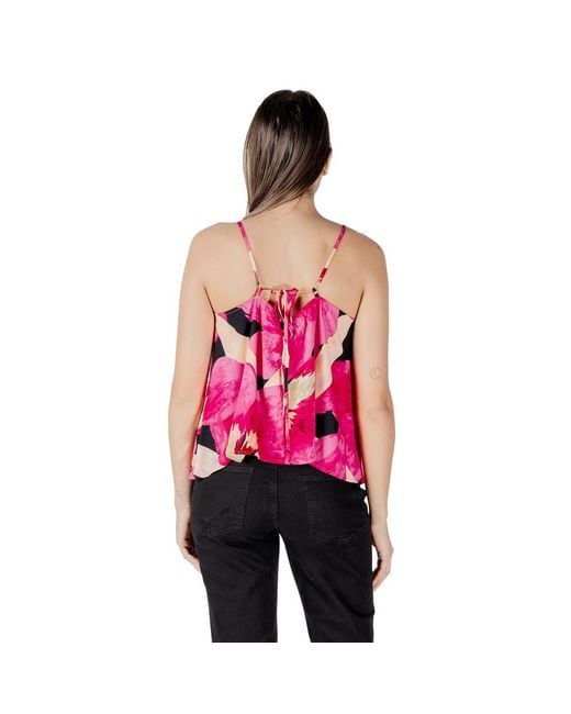 ONLY Red Viscose Tank Top