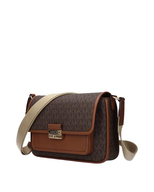 Michael Kors Brown Bradshaw Shoulder Bag For Fabric/Acorn