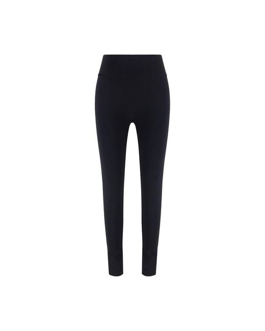 Wolford Blue Black Polyamide Leggings