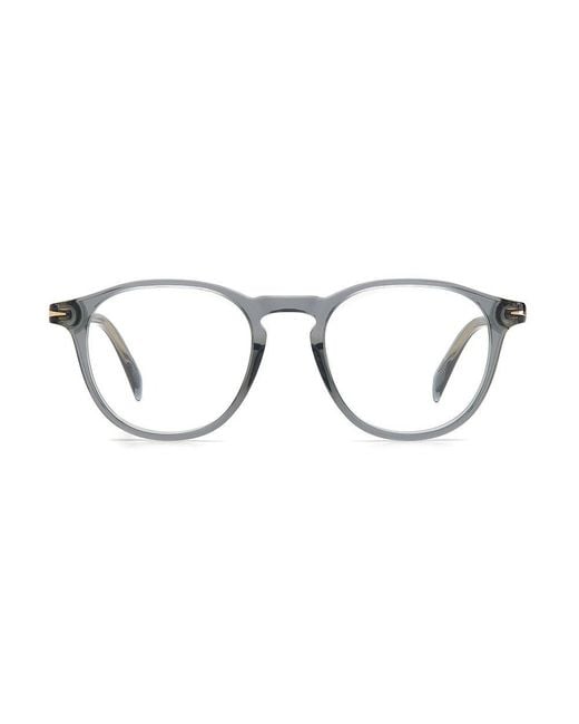David Beckham Metallic Gray Acetate Glasses (frames) for men