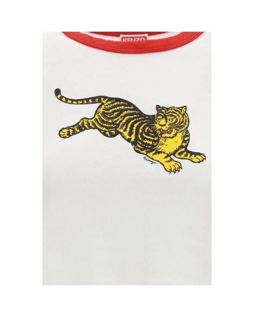 KENZO Red White Cotton Sportswear