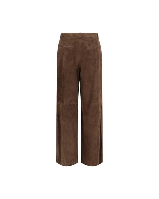 Arma Brown Leather Pants