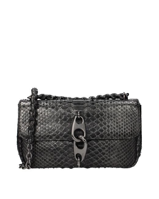 Tom Ford Black Skin Shoulder Bag