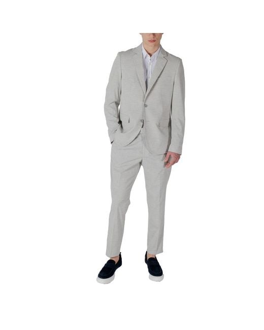 Antony Morato Gray Polyester Blazer for men