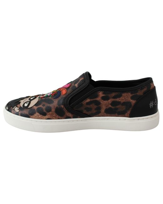 Dolce & Gabbana Brown Dolce Gabbana Leather Leopard #dgfamily Loafers Shoes