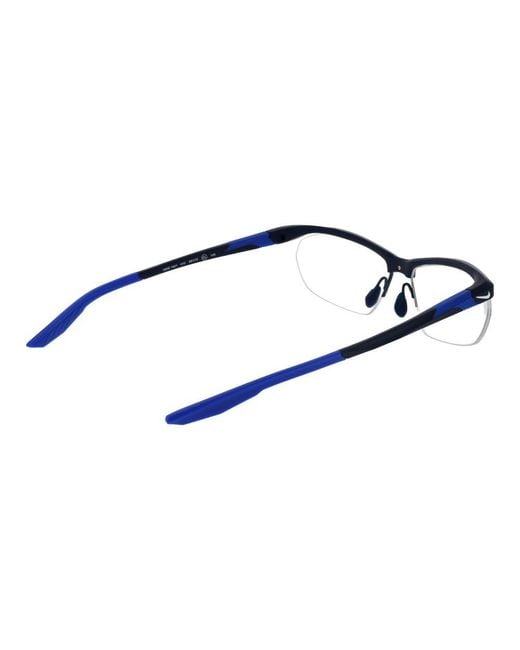 Nike Blue Stainless Steel Glasses (frames) for men